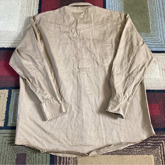 Wrangler Rawhide Pearl Snap Shirt Long Sleeve Western Rancher Cowboy Men's 2XLT - Picture 7 of 11